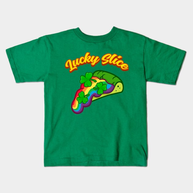 Lucky Slice Saint Patrick's Day Kids T-Shirt by Scud"